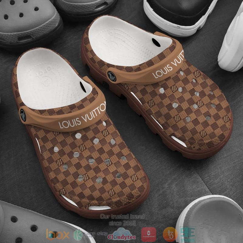 Louis Vuitton Brand Crocs Crocband Clogs Shoes Comfortable For Men Women and Kids