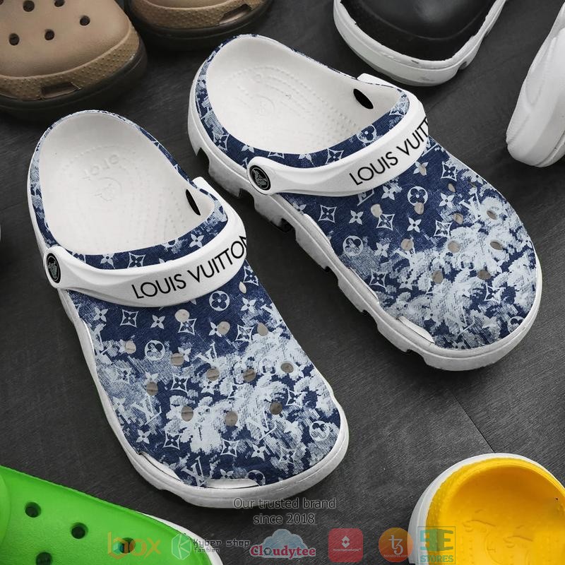 Louis Vuitton Brand Crocs Crocband Clogs Shoes Comfortable For Men Women and Kids