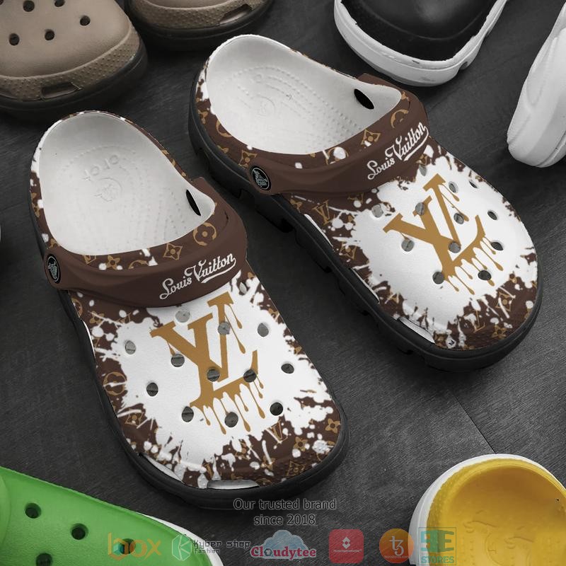 Louis Vuitton Brand Crocs Crocband Clogs Shoes Comfortable For Men Women and Kids