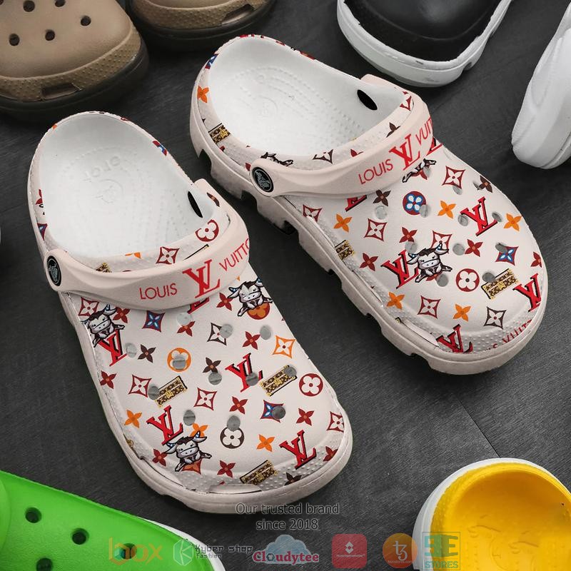 Louis Vuitton Brand Crocs Crocband Clogs Shoes Comfortable For Men Women and Kids