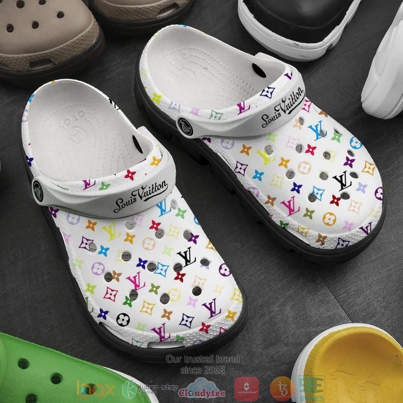 Louis Vuitton Brand Crocs Crocband Clogs Shoes Comfortable For Men Women and Kids
