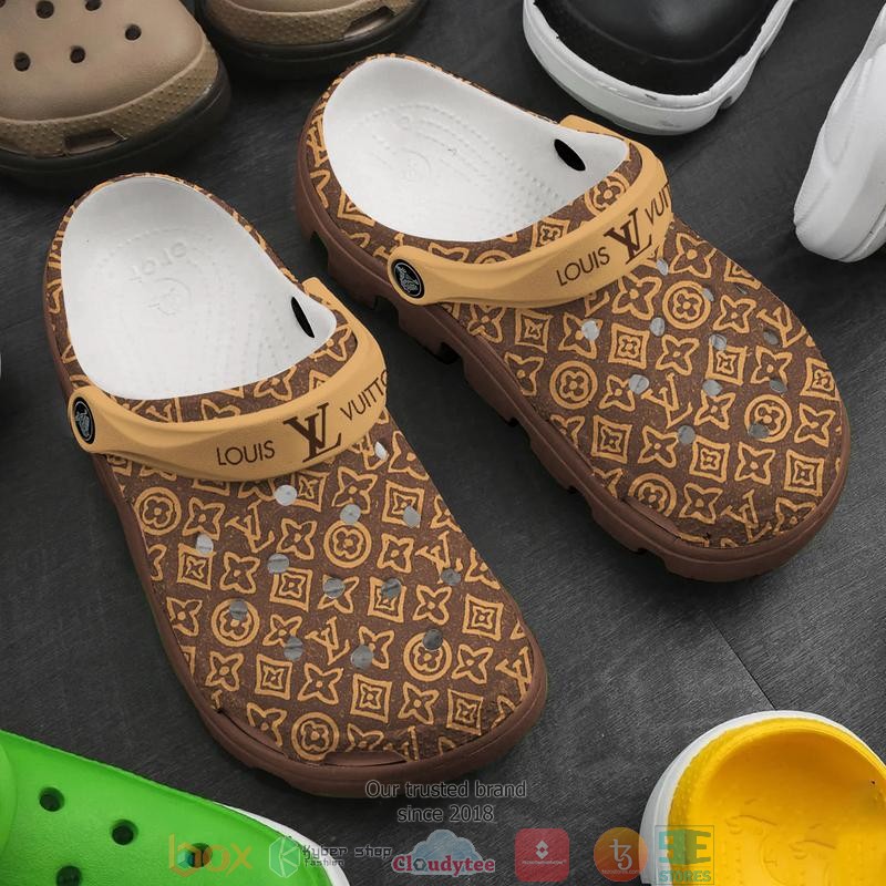 Louis Vuitton Brand Crocs Crocband Clogs Shoes Comfortable For Men Women and Kids