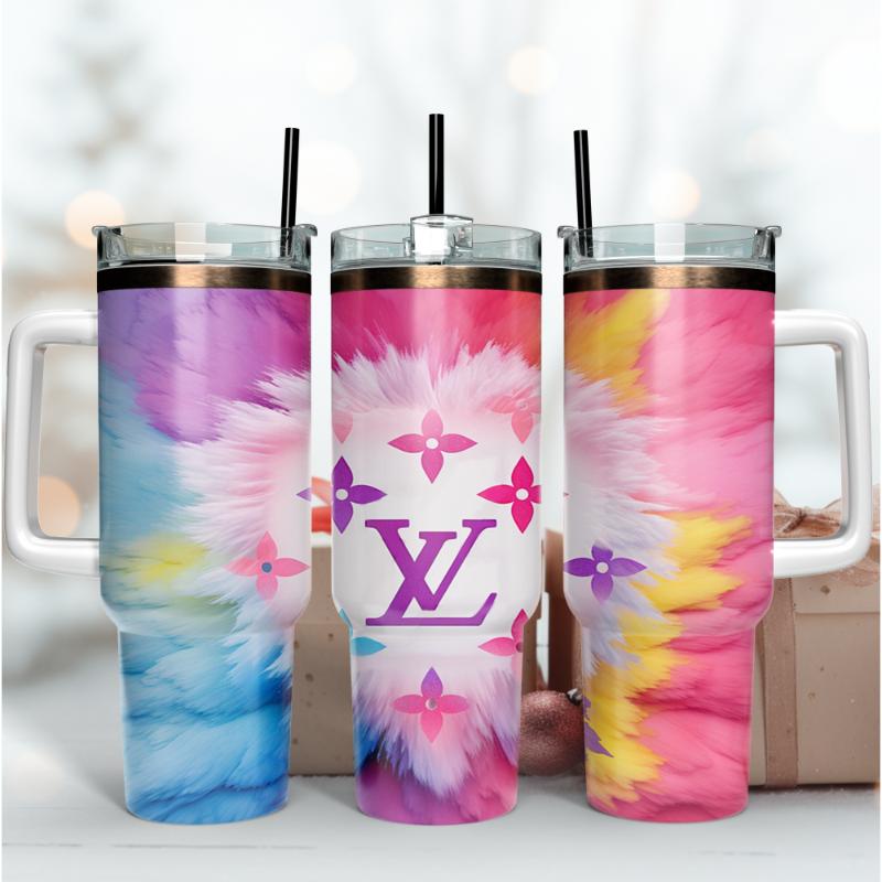 Louis Vuitton Colorful LV Logo Custom Stanley Cup 40 oz 30 oz Tumbler With HandleTVC2301167