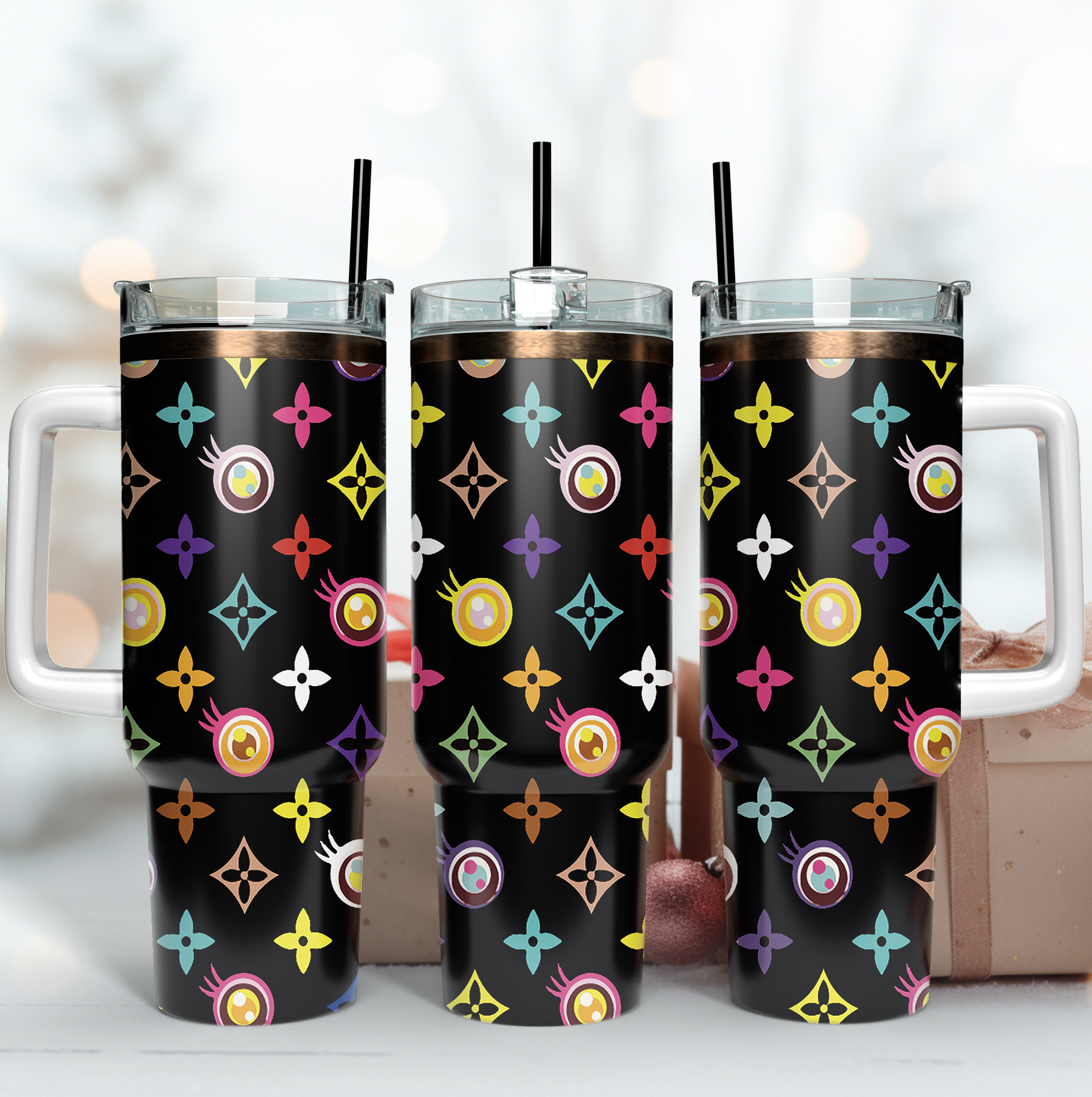 Louis Vuitton Colorful LV Logo Custom Stanley Cup 40 oz 30 oz Tumbler With HandleTVC2301169