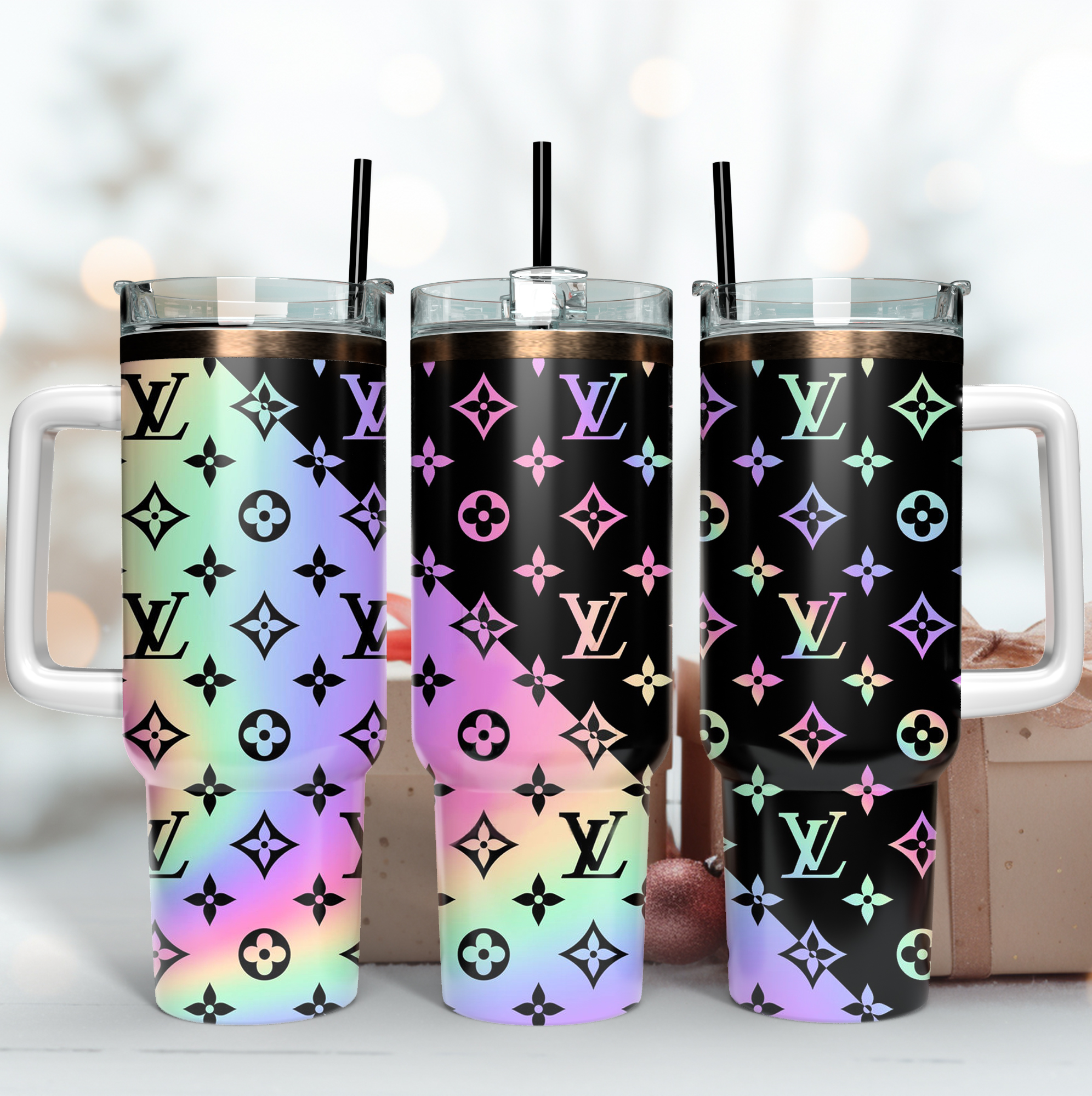 Louis Vuitton Gradient LV Logo Custom Stanley Cup 40 oz 30 oz Tumbler With HandleTVC2301171