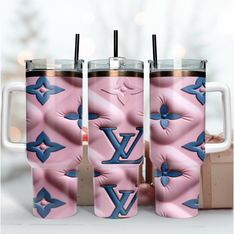 Louis Vuitton LV 3D Pattern Custom Stanley Cup 40 oz 30 oz Tumbler With HandleTVC2301167