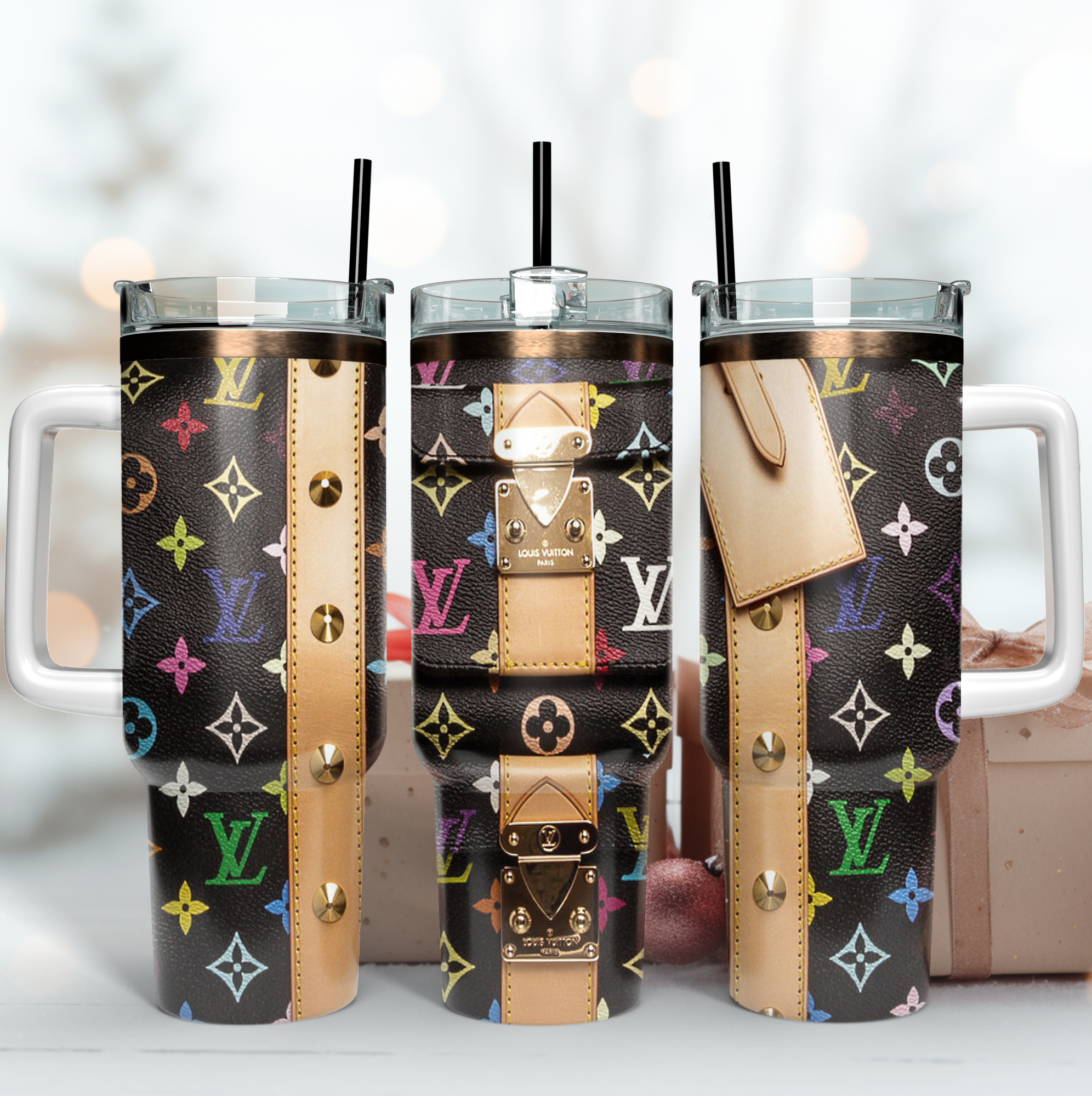 Louis Vuitton LV Bag Pattern Custom Stanley Cup 40 oz 30 oz Tumbler With HandleTVC2301170