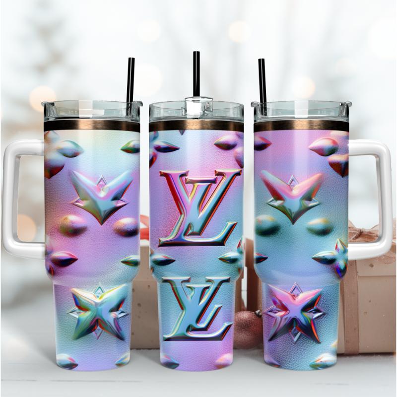 Louis Vuitton LV Gradient 3D Logo Custom Stanley Cup 40 oz 30 oz Tumbler With HandleTVC2301168