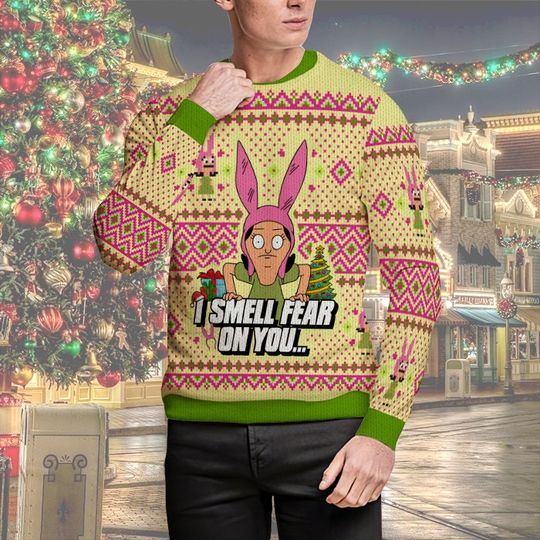 Louise Belcher Christmas Sweaters Winter Autumn Xmas Holiday Gift Burgers Movie Sweatshirt - Image 10