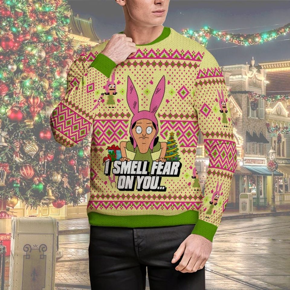 Louise Belcher Christmas Sweaters Winter Autumn Xmas Holiday Gift Burgers Movie Sweatshirt - Image 4