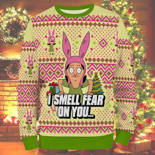 Louise Belcher Christmas Sweaters Winter Autumn Xmas Holiday Gift Burgers Movie Sweatshirt - Image 8