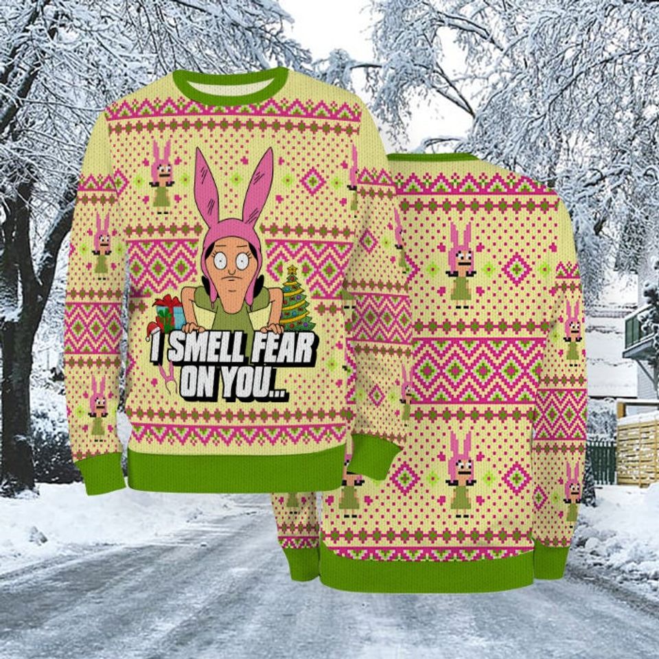 Louise Belcher Christmas Sweaters Winter Autumn Xmas Holiday Gift Burgers Movie Sweatshirt