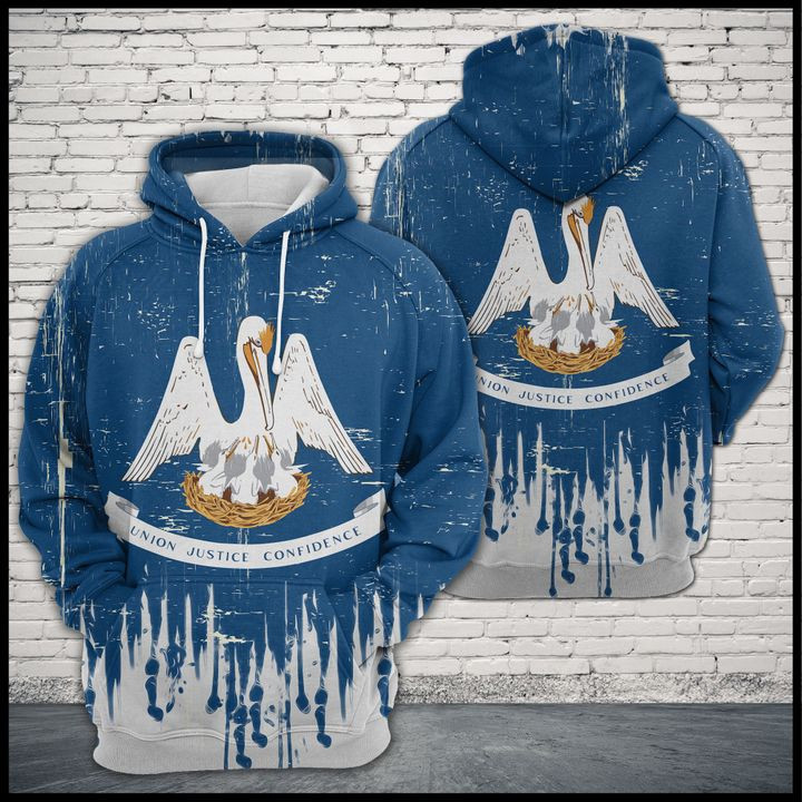Louisiana Flag 3D All Over Print Hoodie, Zip Hoodie