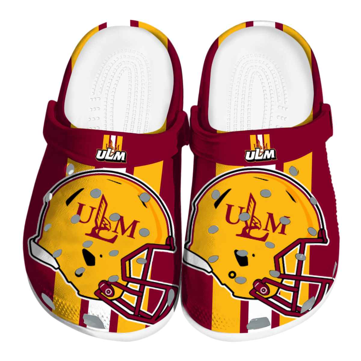 Louisiana-Monroe Warhawks NCAA Sport Crocs Crocband Clogs Shoes Comfortable For Men Women and Kids