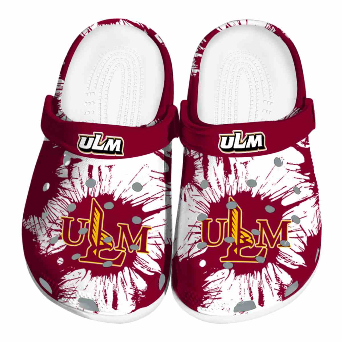 Louisiana-Monroe Warhawks NCAA Sport Crocs Crocband Clogs Shoes Comfortable For Men Women and Kids