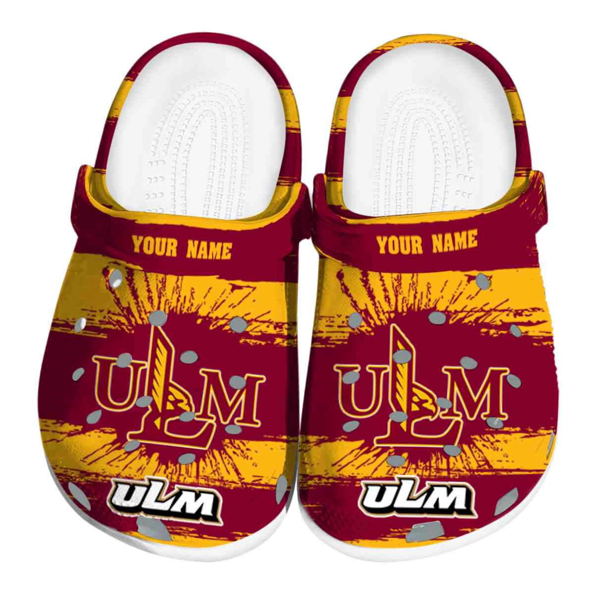 Louisiana-Monroe Warhawks NCAA Sport Crocs Crocband Clogs Shoes Comfortable For Men Women and Kids