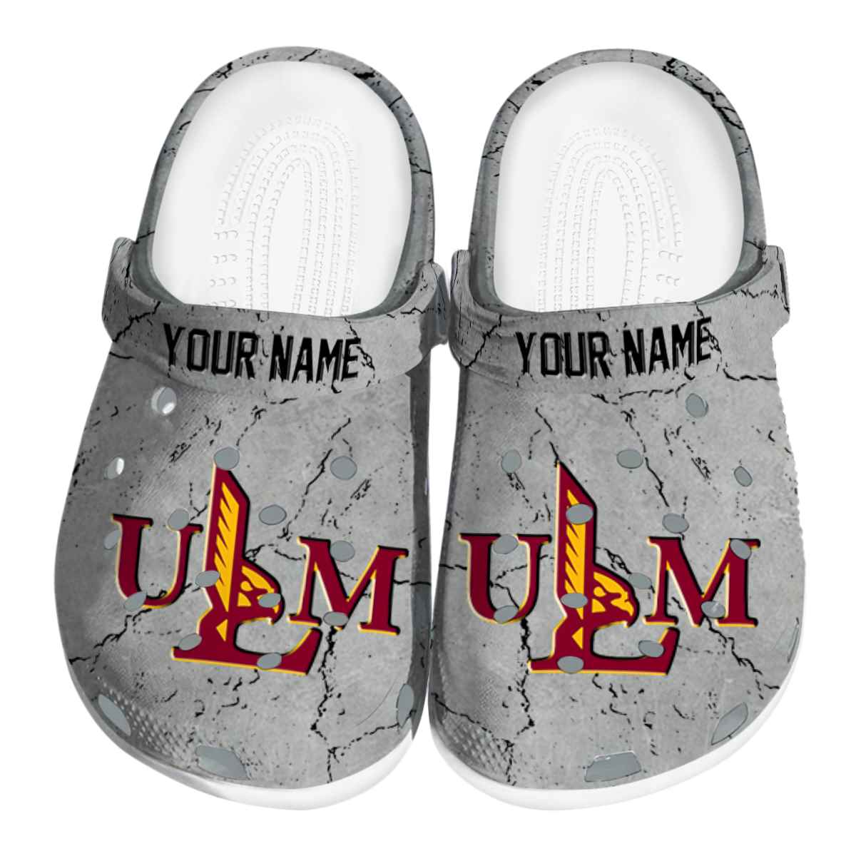 Louisiana-Monroe Warhawks NCAA Sport Crocs Crocband Clogs Shoes Comfortable For Men Women and Kids