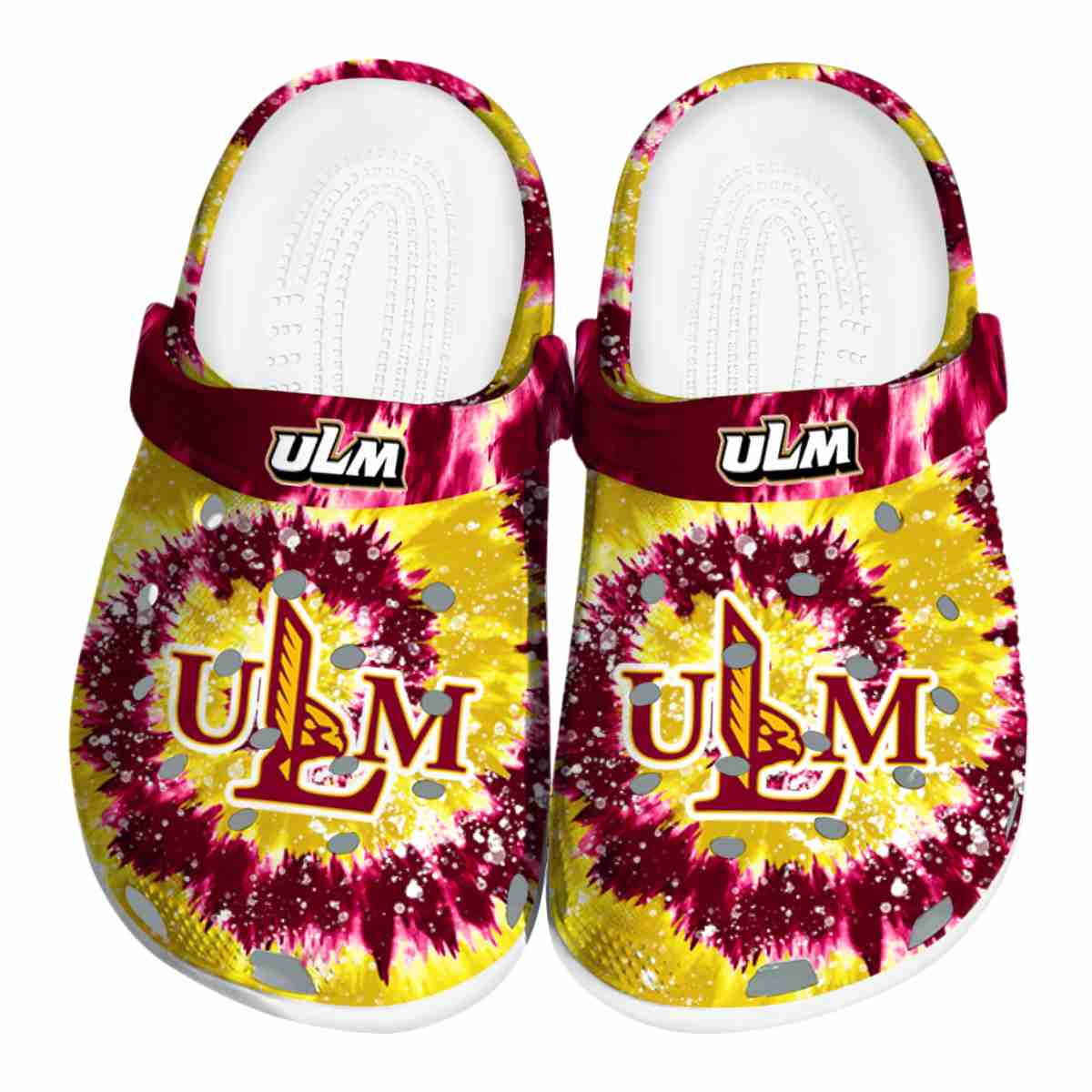 Louisiana-Monroe Warhawks NCAA Sport Crocs Crocband Clogs Shoes Comfortable For Men Women and Kids