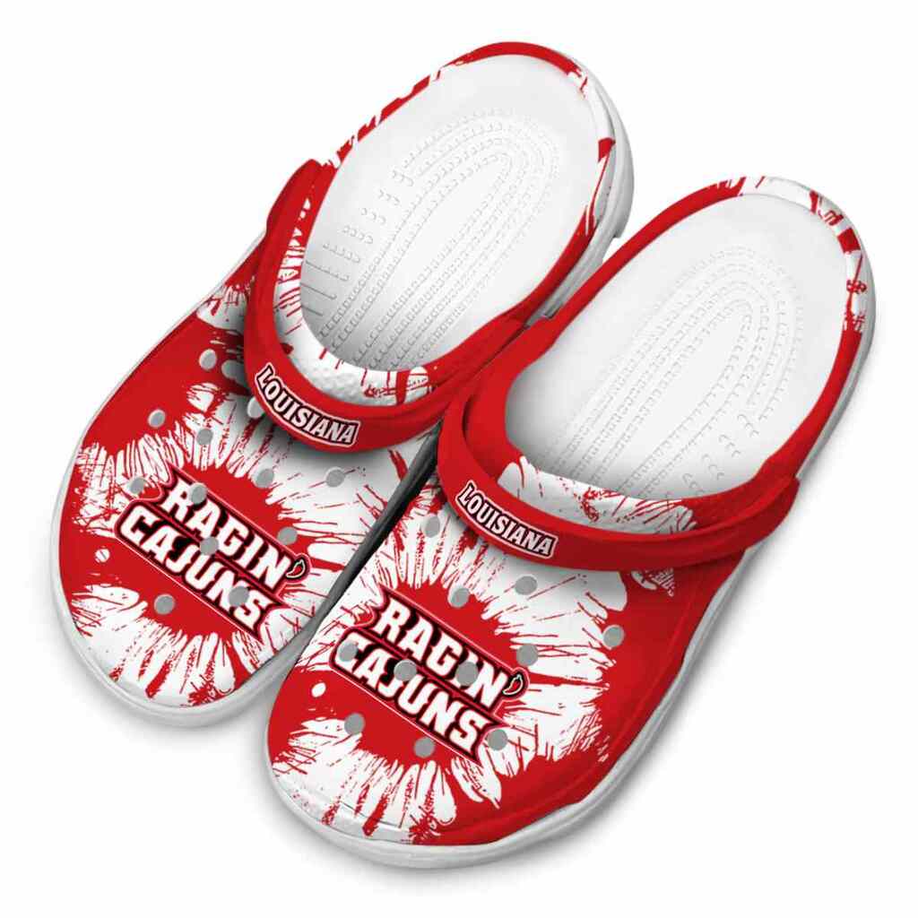 Louisiana Ragin’ Cajuns Splatter Graphics ClogTVC1801832 - Image 4