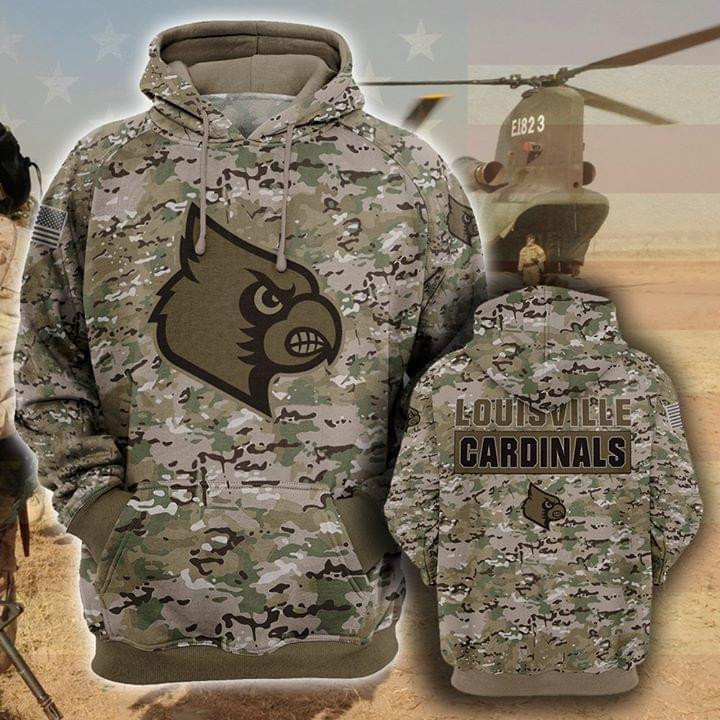 Louisville Cardinal 3D All Over Print Hoodie, Zip Hoodie