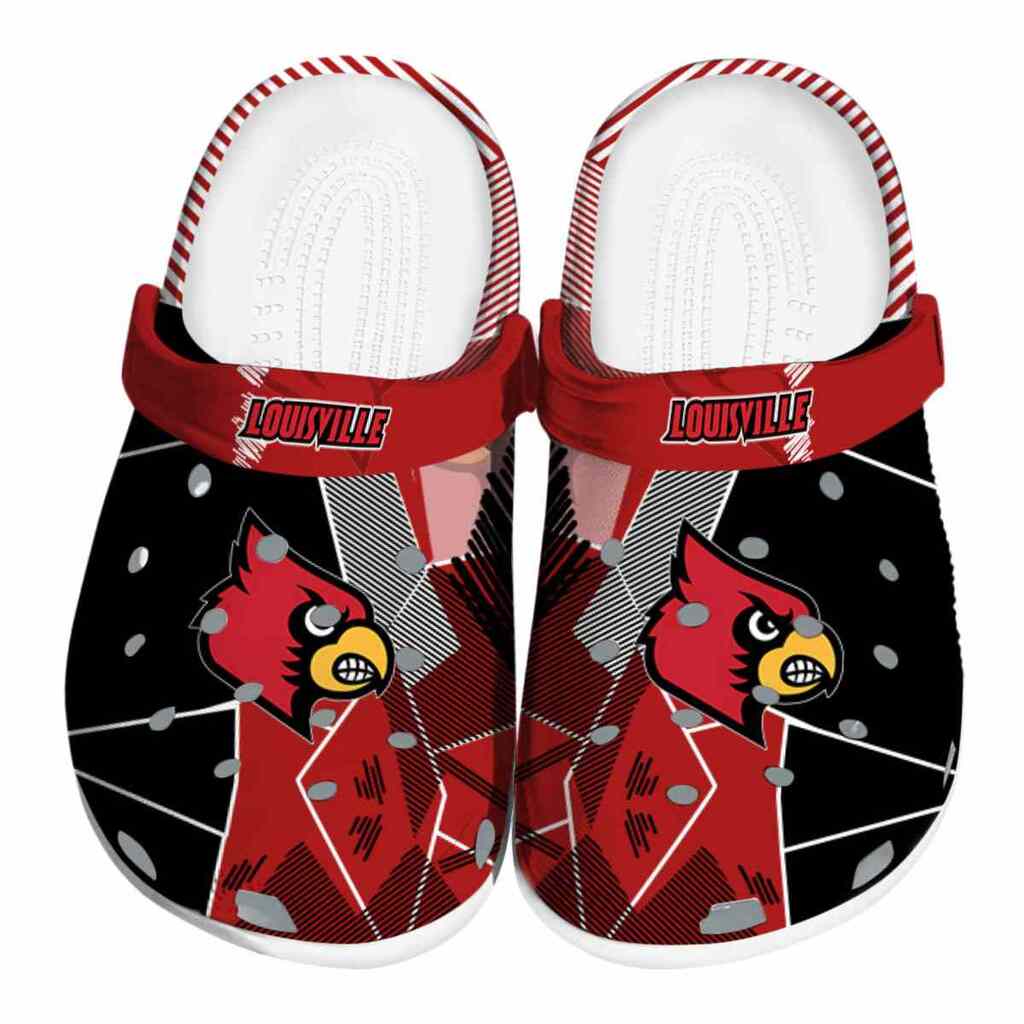 Louisville Cardinals Geometric Background ClogTVC180112