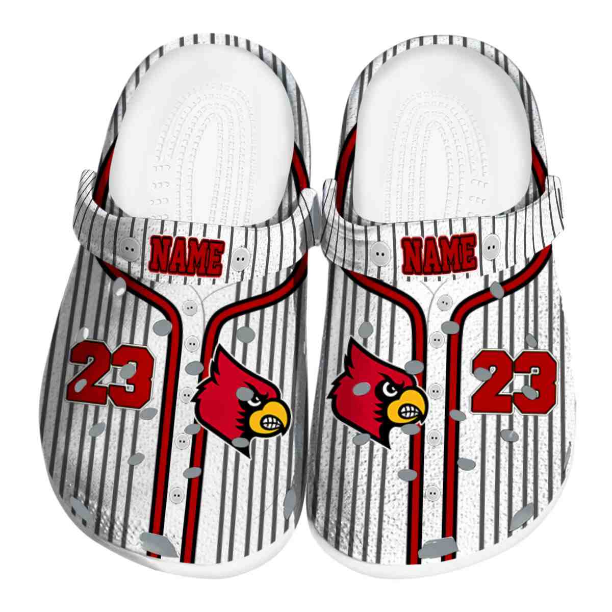 Louisville Cardinals NCAA Sport Crocs Crocband Clogs Shoes Comfortable For Men Women and Kids