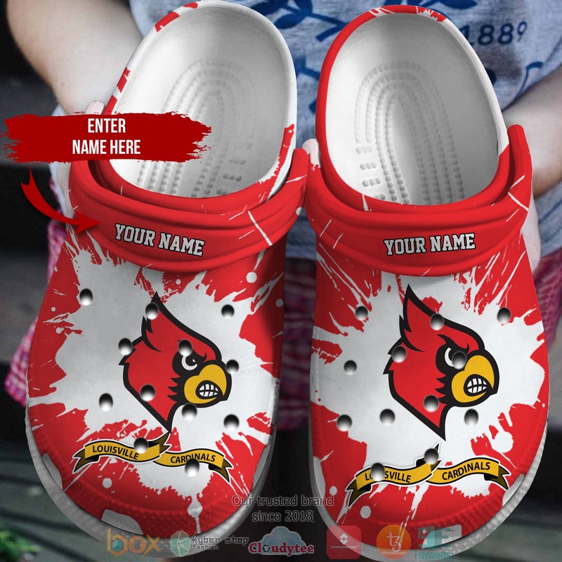 Louisville Cardinals NCAA Sport Crocs Crocband Clogs Shoes Comfortable For Men Women and Kids