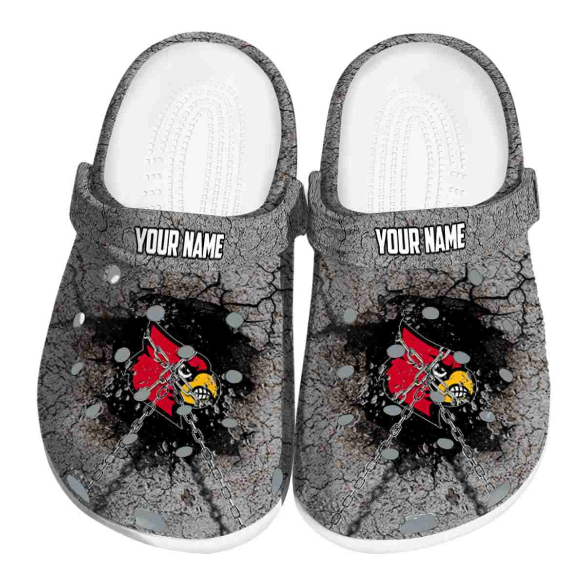 Louisville Cardinals NCAA Sport Crocs Crocband Clogs Shoes Comfortable For Men Women and Kids