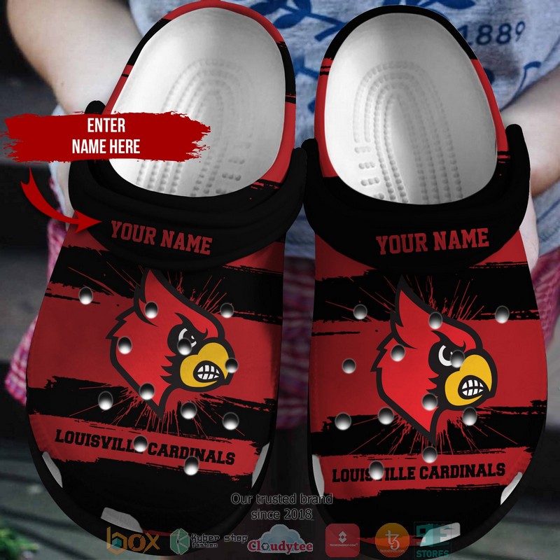 Louisville Cardinals NCAA Sport Crocs Crocband Clogs Shoes Comfortable For Men Women and Kids