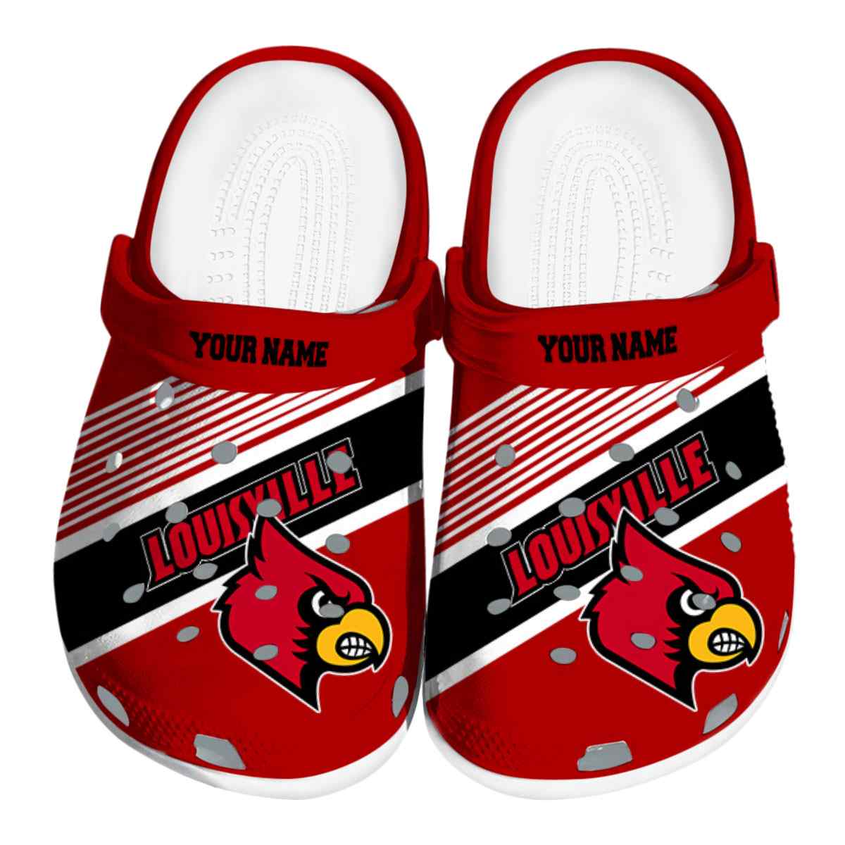 Louisville Cardinals NCAA Sport Crocs Crocband Clogs Shoes Comfortable For Men Women and Kids
