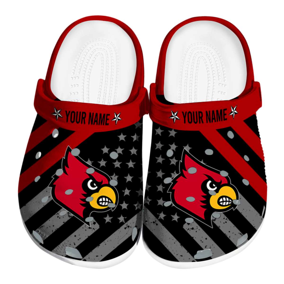 Louisville Cardinals NCAA Sport Crocs Crocband Clogs Shoes Comfortable For Men Women and Kids