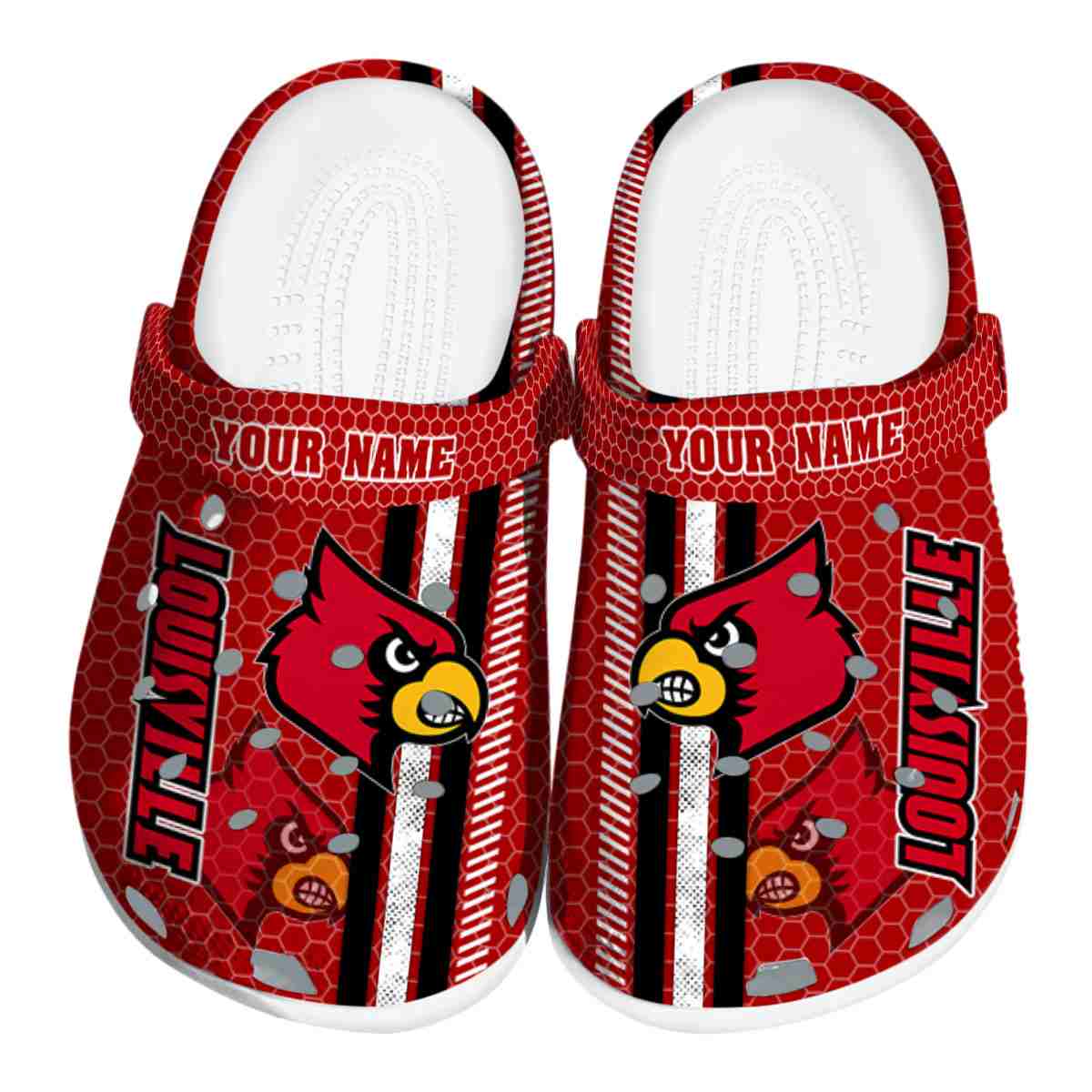 Louisville Cardinals NCAA Sport Crocs Crocband Clogs Shoes Comfortable For Men Women and Kids