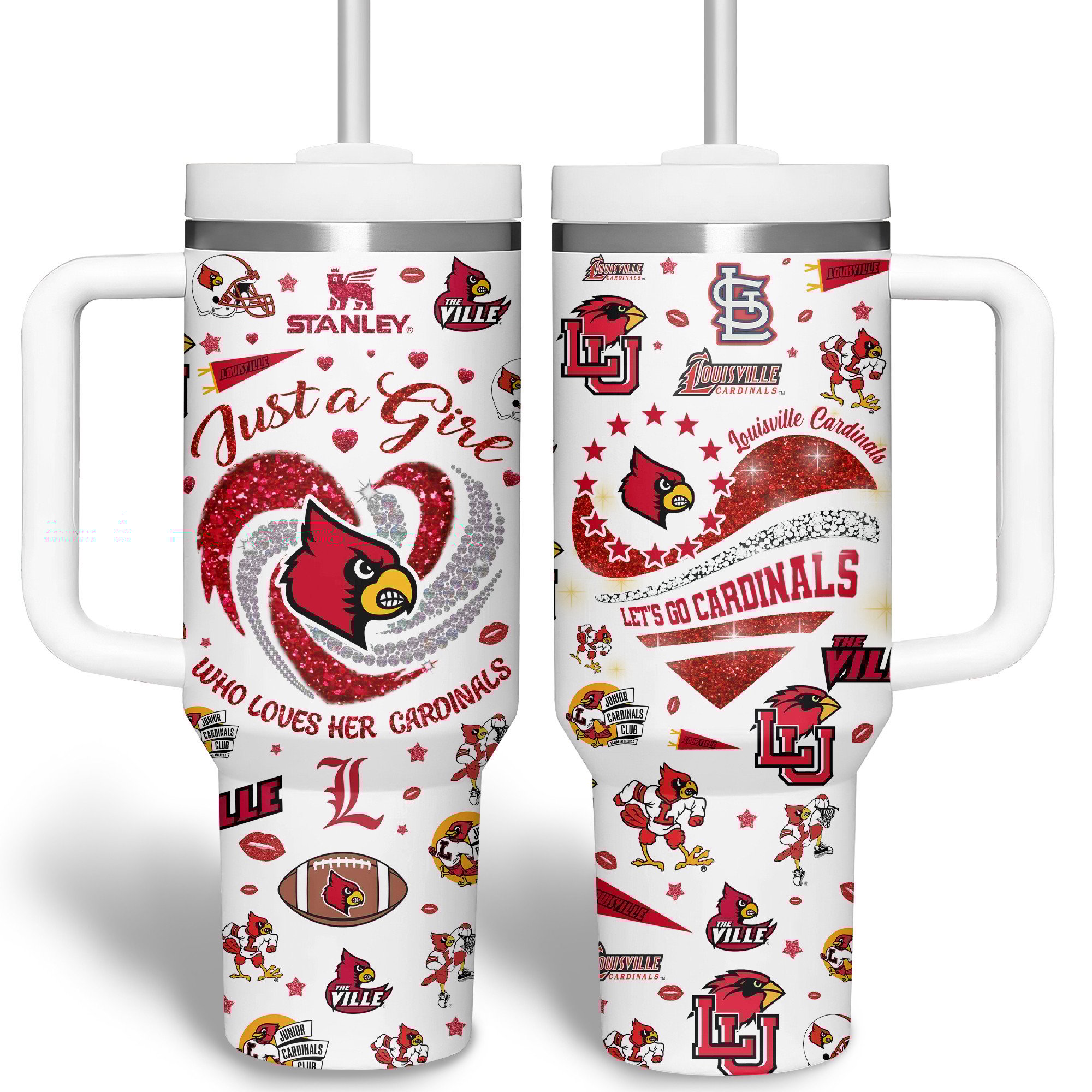 Louisville Cardinals NCAA Sports Custom Stanley Cup 40 oz 30 oz Tumbler With HandleTVC2301313 - Image 8