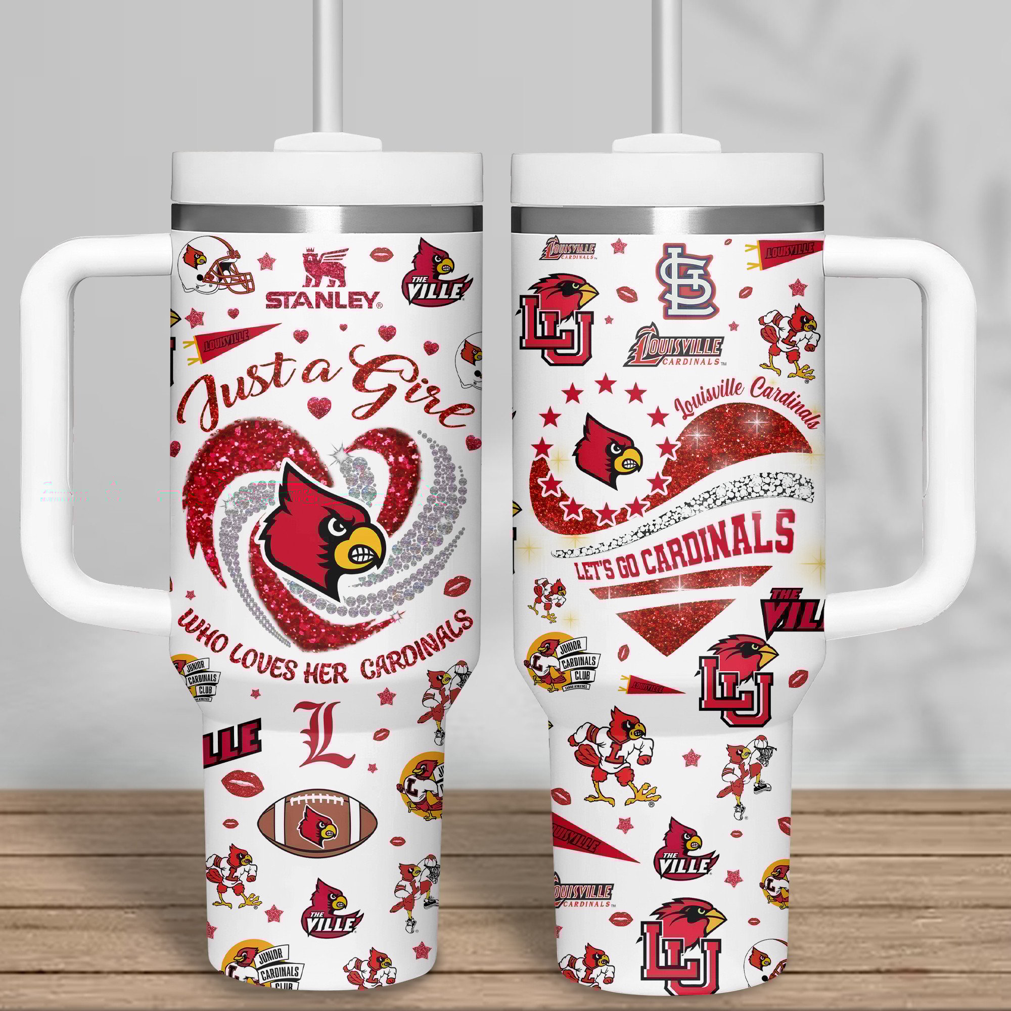 Louisville Cardinals NCAA Sports Custom Stanley Cup 40 oz 30 oz Tumbler With HandleTVC2301313 - Image 7