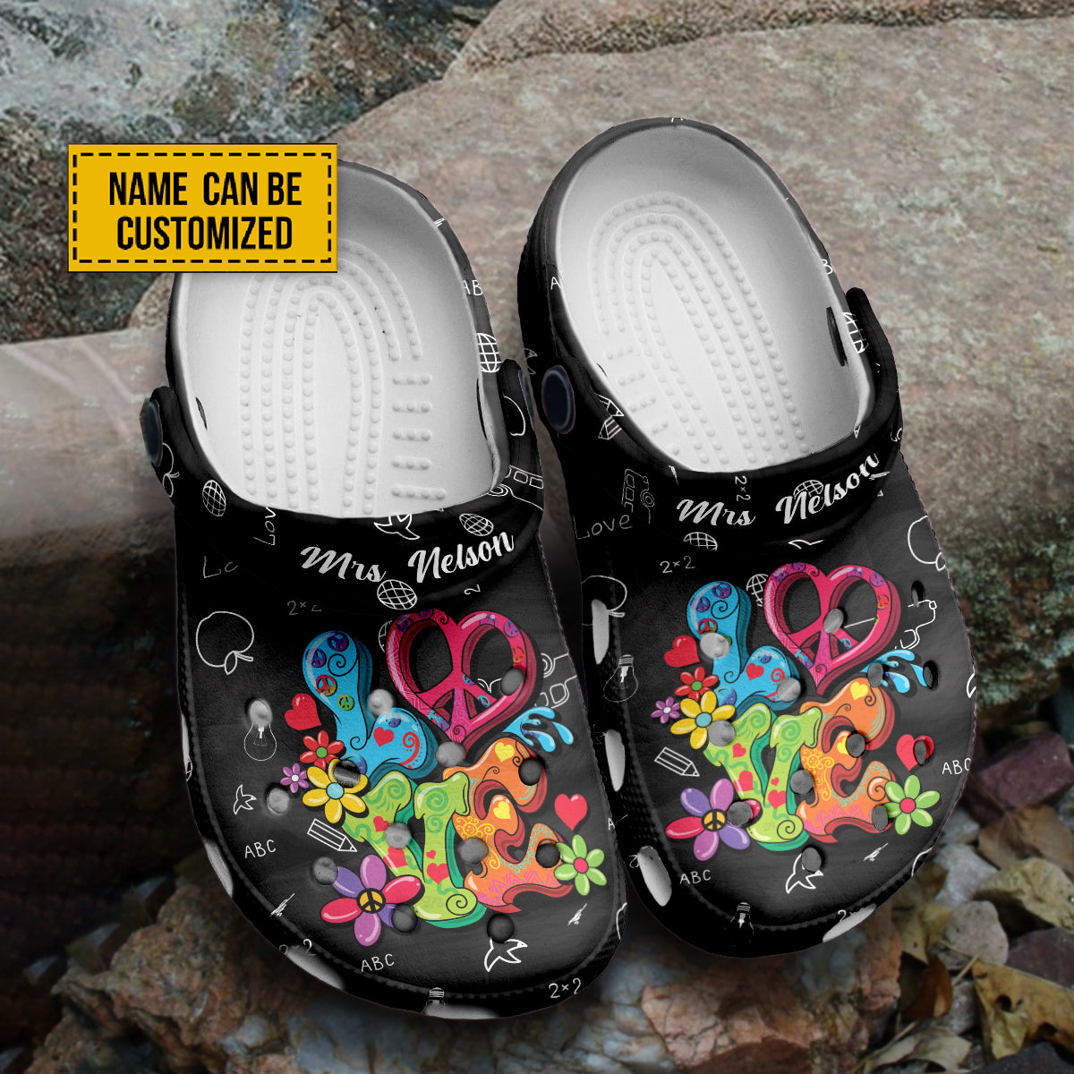 Love Art Teachers Customized Crocs Crocband Clogs Shoes Comfortable For Men Women and Kids
