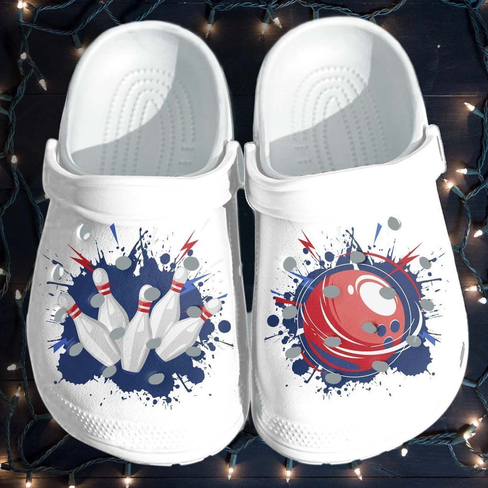 Love Bowling Printed Gift For Lover Rubber clog Shoes Comfy Footwear