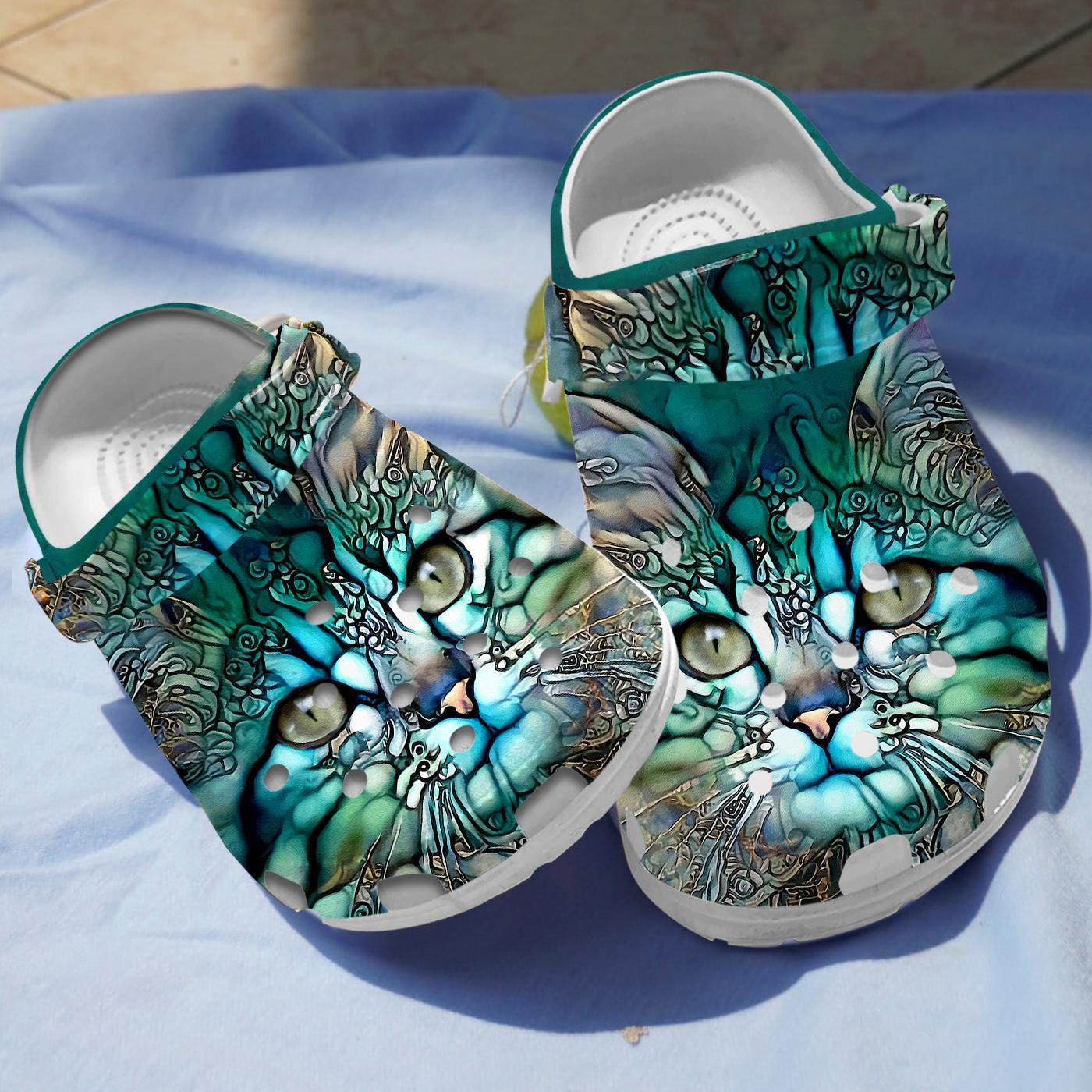 Love Cat Crocs Crocband Clogs Shoes Comfortable For Men Women and Kids