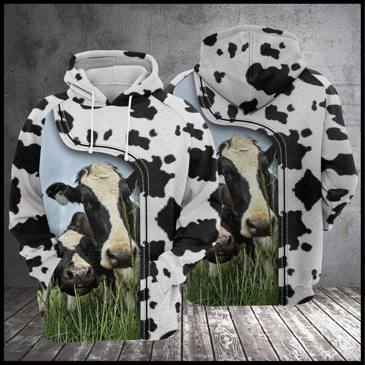 Love Cow 3D All Over Print Hoodie, Zip Hoodie