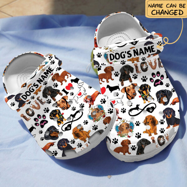 Love Dachshund Dog Crocs Crocband Clogs Shoes Comfortable For Men Women and Kids - Image 5