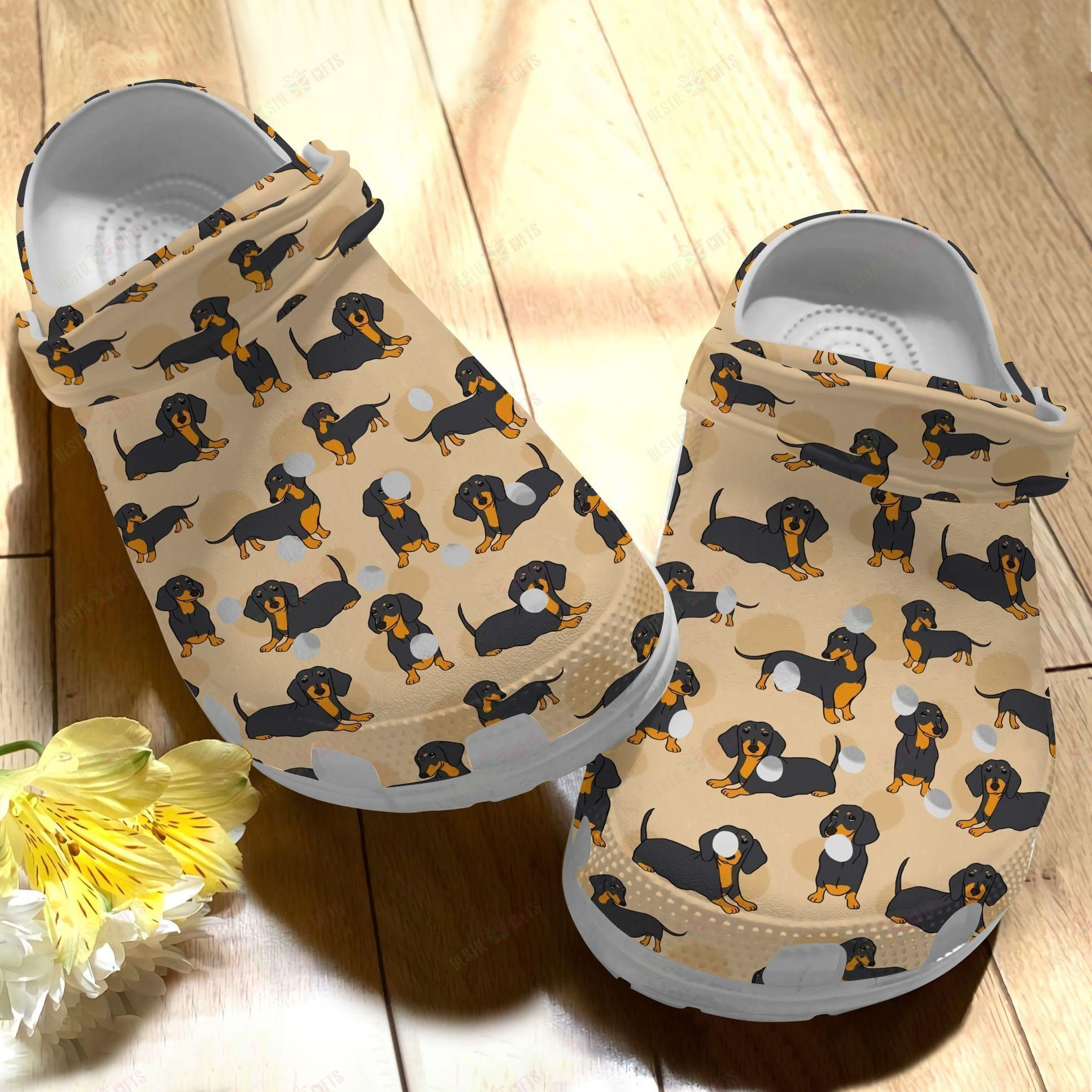 Love Dachshunds Crocs Crocband Clogs Shoes Comfortable For Men Women and Kids