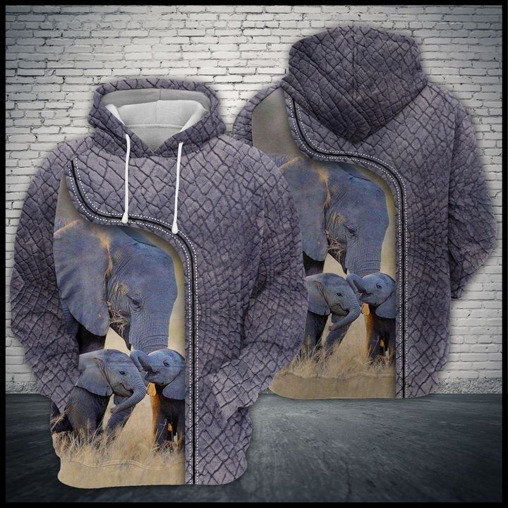 Love Elephant 3D All Over Print Hoodie, Zip Hoodie