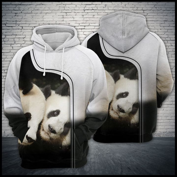 Love Giant Panda 3D All Over Print Hoodie, Zip Hoodie