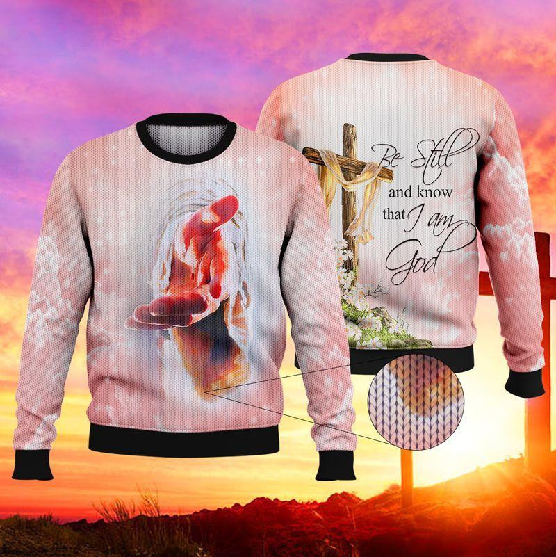 Love God Ugly Christmas Sweater Adult 3D Funny Matching for family