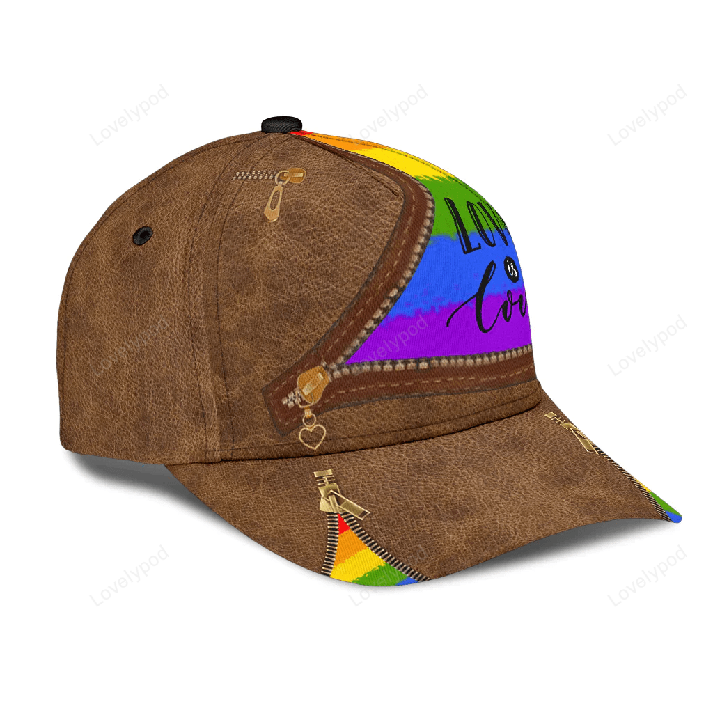Love is love LGBT Classic Cap, Gift for Lgbt Printing Baseball Cap Hat Trucker Hats Custom Hats Gifts For Men & Women