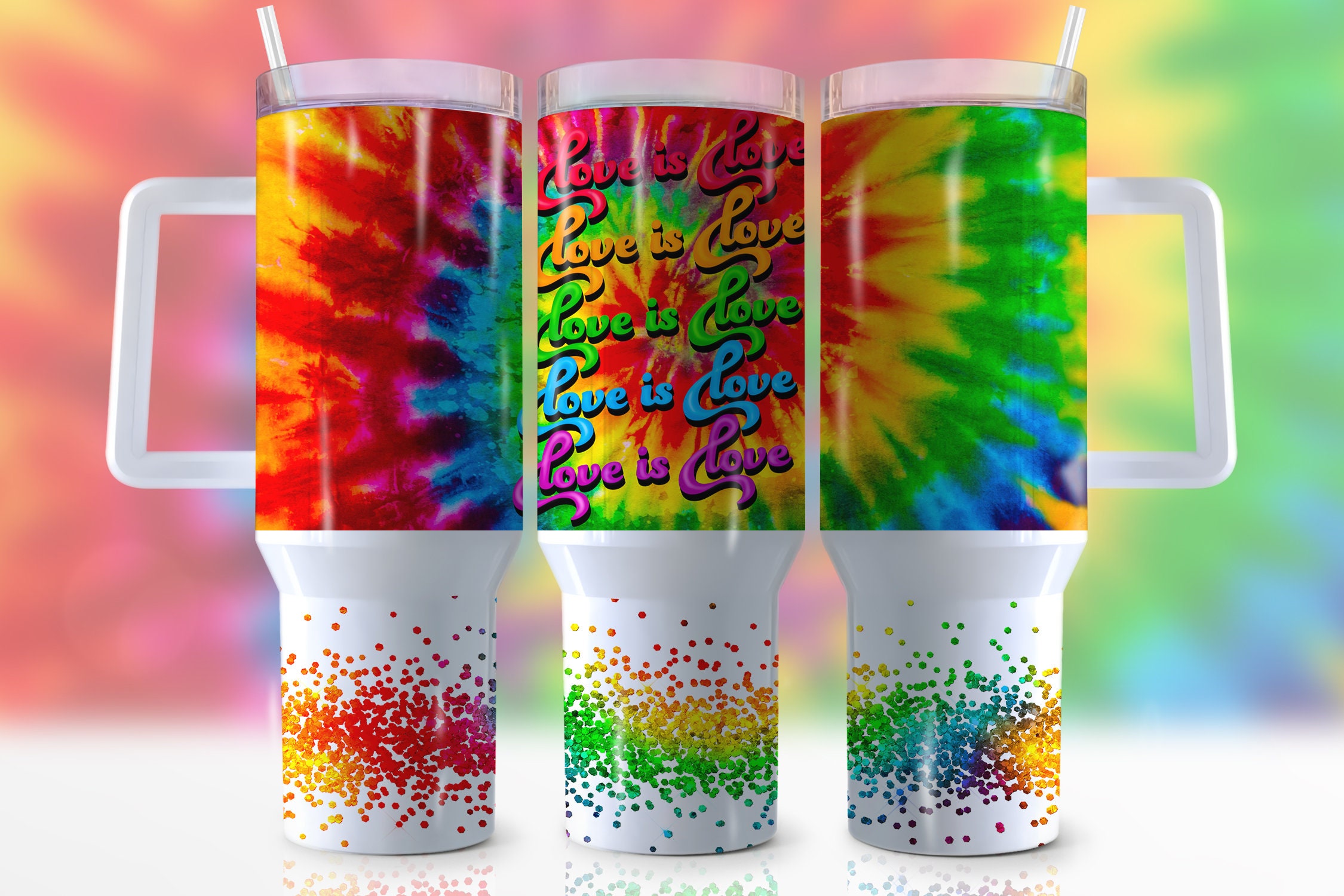 Love Is Love LGBTQ+ Custom Stanley Cup 40 oz 30 oz Tumbler With HandleTVC2301943