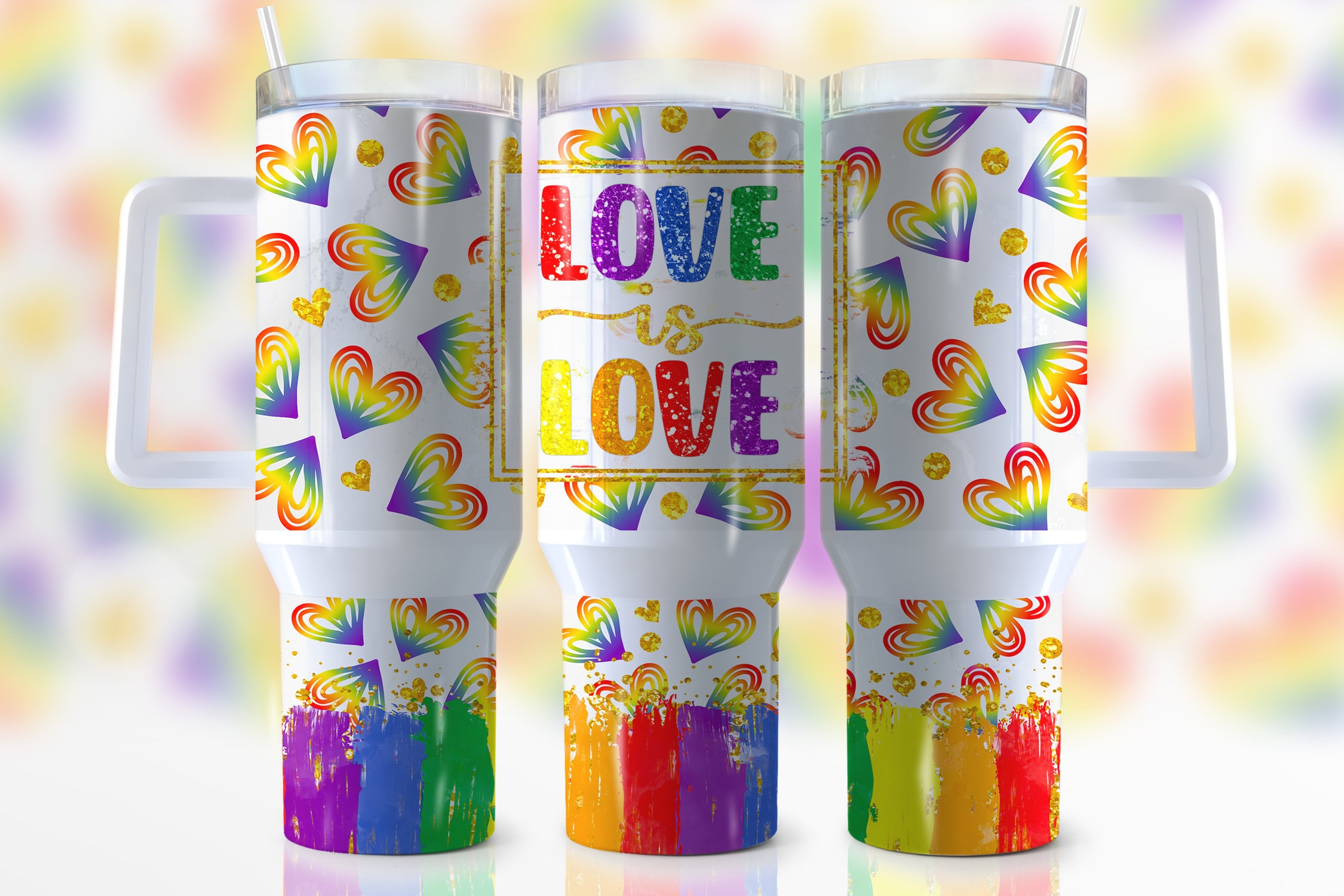 Love Is Love LGBTQ+ Custom Stanley Cup 40 oz 30 oz Tumbler With HandleTVC2301946