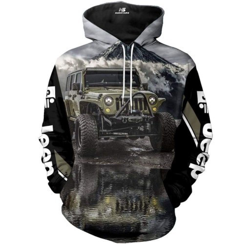Love Jeep 3D All Over Print Hoodie, Zip Hoodie