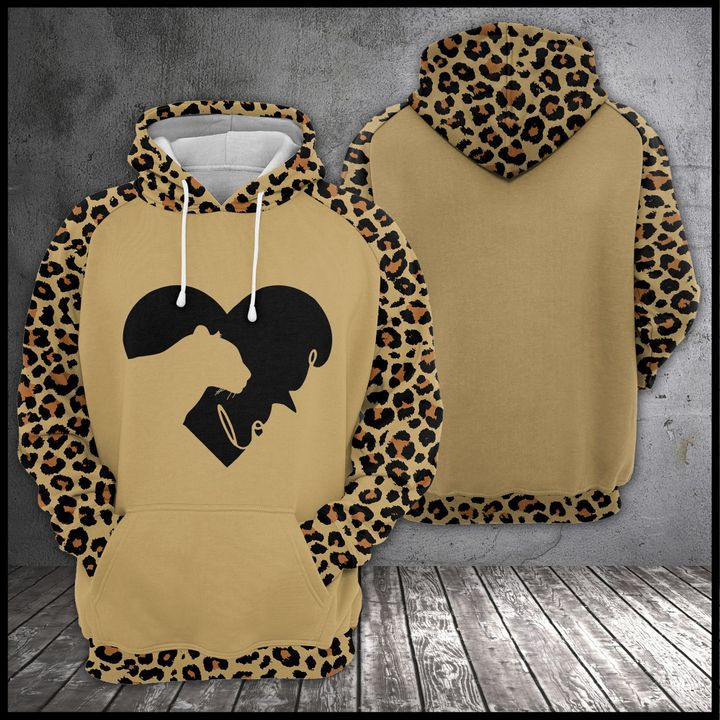 Love Leopard 3D All Over Print Hoodie, Zip Hoodie