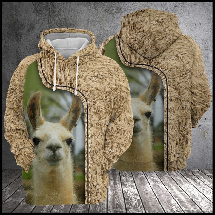 Love Llama 3D All Over Print Hoodie, Zip Hoodie