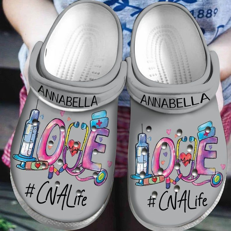 Love Nurse Life Nurse Proud Nurse Rubber clog Shoes Comfy Footwear
